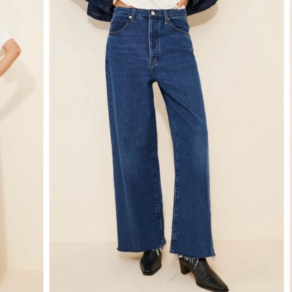 Frame Le Low Baggy Wide Leg Jeans